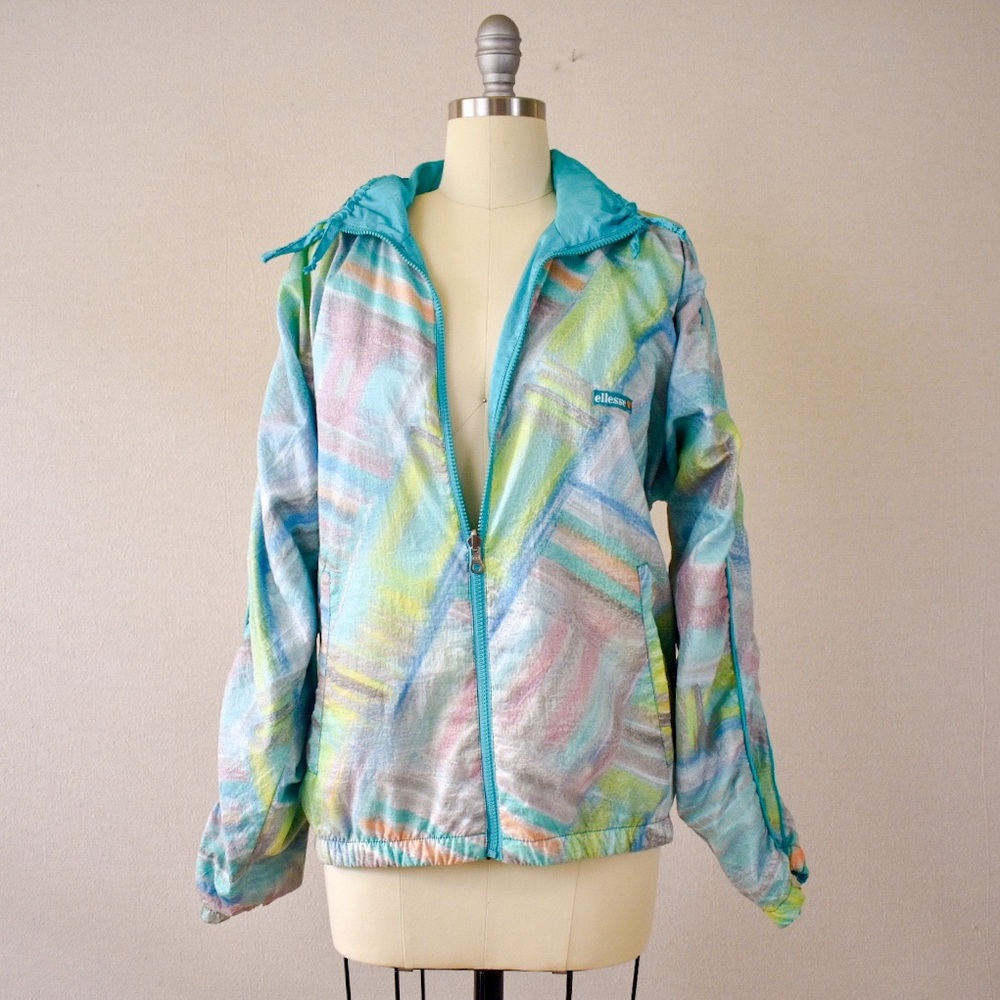 Vintage 80s Reversible Ellesse Windbreaker Jacket